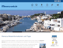 Tablet Screenshot of menorca-web.de